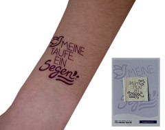 Temporäres Tattoo Meine Taufe. Ein Segen.