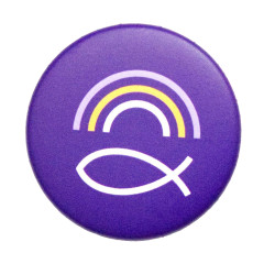 Ansteck-Button Regenbogen-Fisch